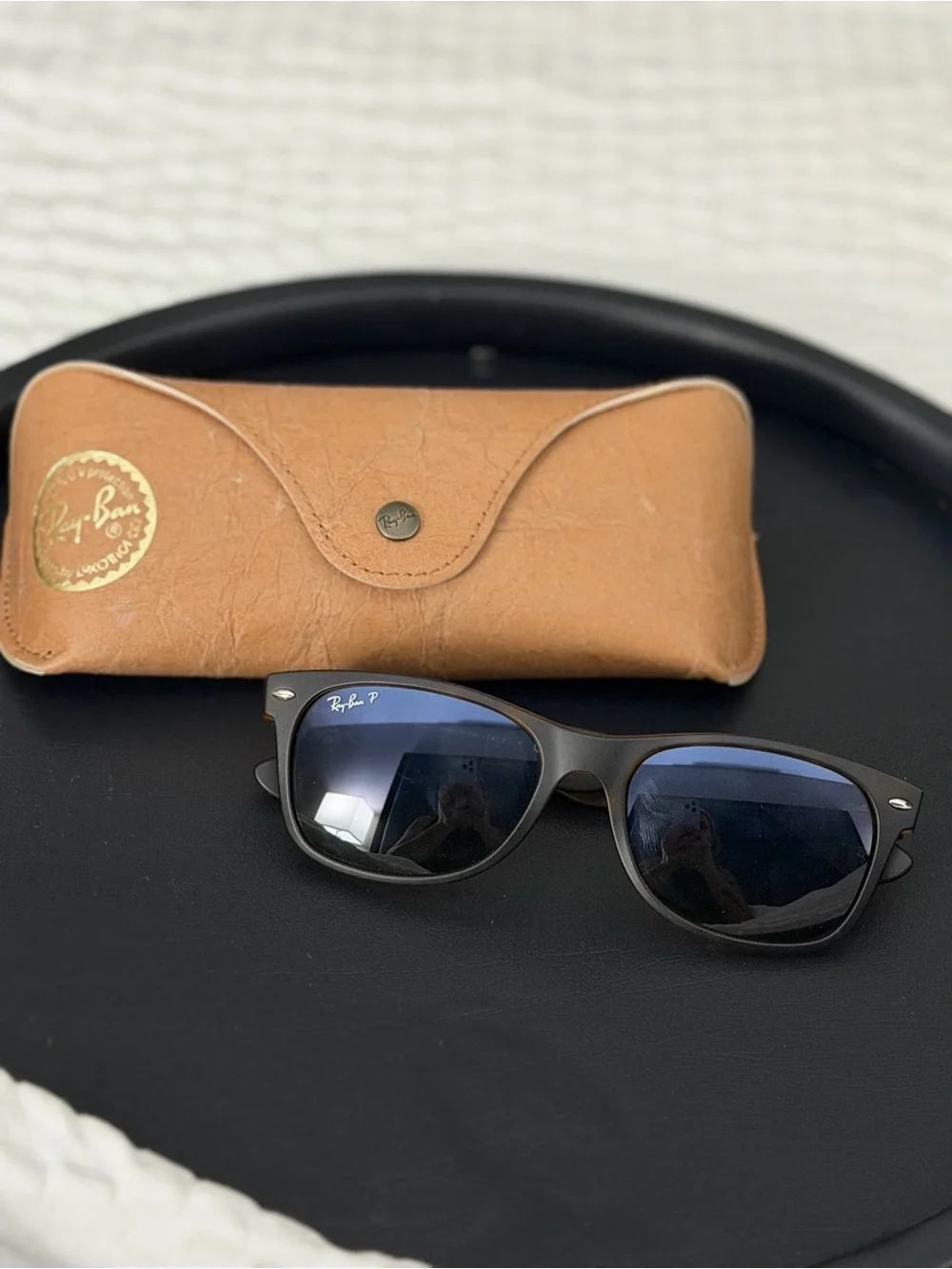 Ray-Ban Matte Brown Tortoise Frame Sunglasses